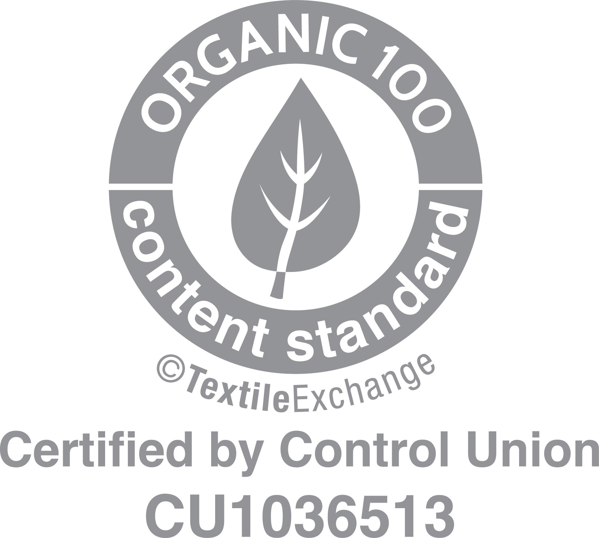 Organic Content Standard 100 certified CU1036513